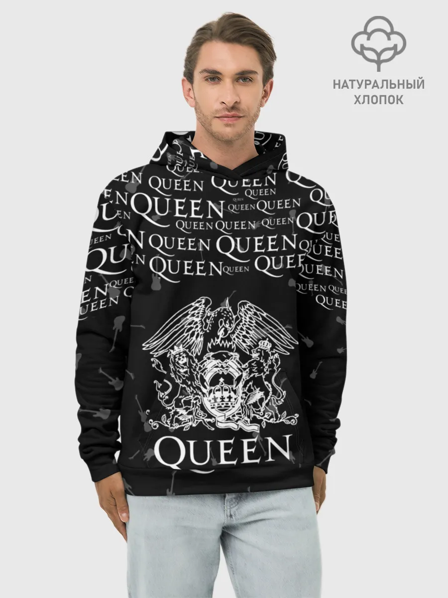Худи мужской база хлопок / QUEEN