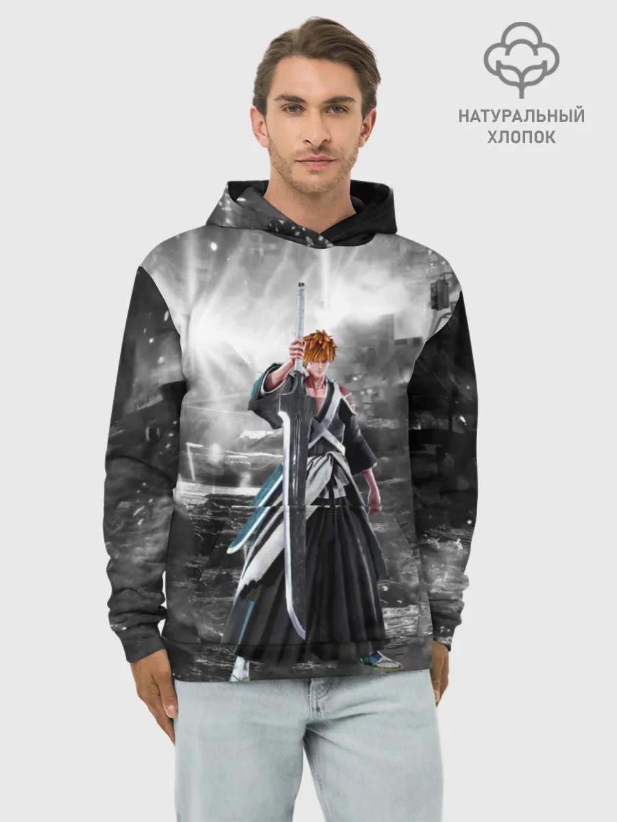 Худи мужской база хлопок / Jump Force - Ichigo Kurosaki