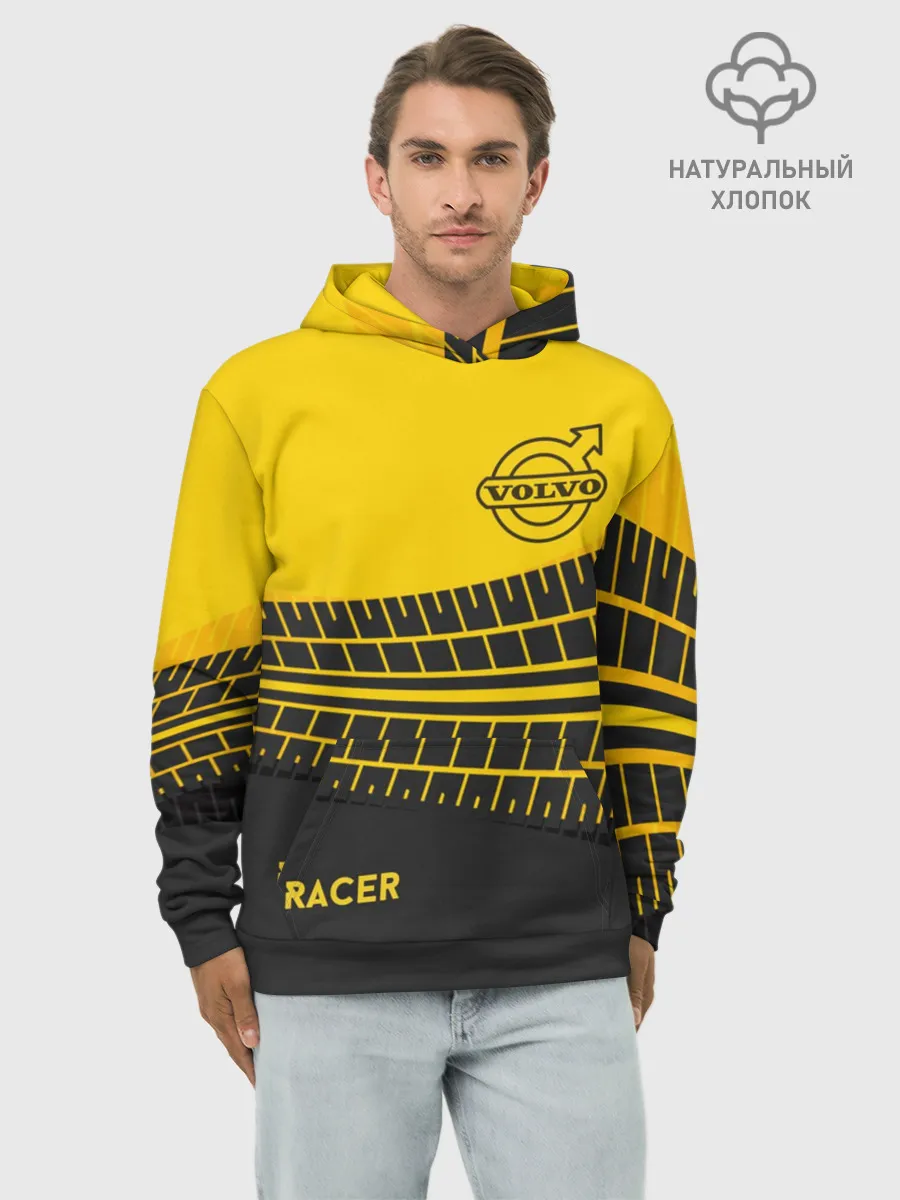 Худи мужской база хлопок / Volvo