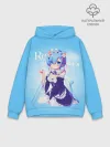 Худи мужской база хлопок / Re:Zero. Рем