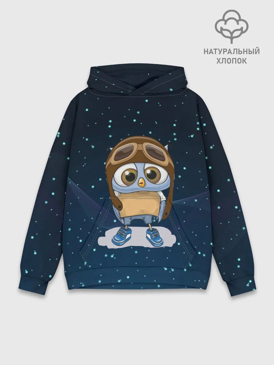 Худи мужской база хлопок / Совенок летчик