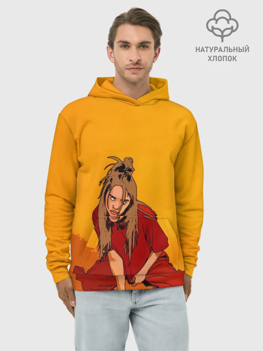 Худи мужской база хлопок / Billie Eilish