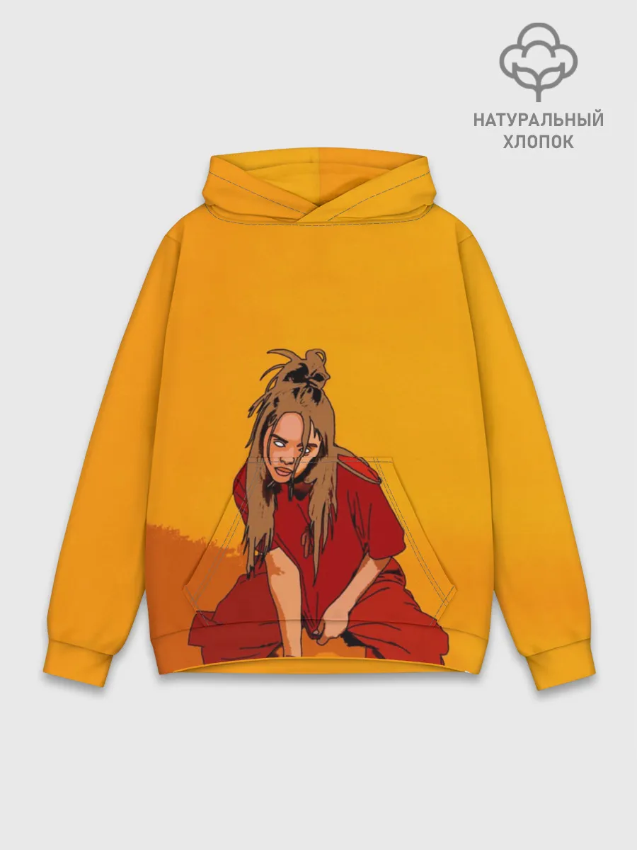 Худи мужской база хлопок / Billie Eilish
