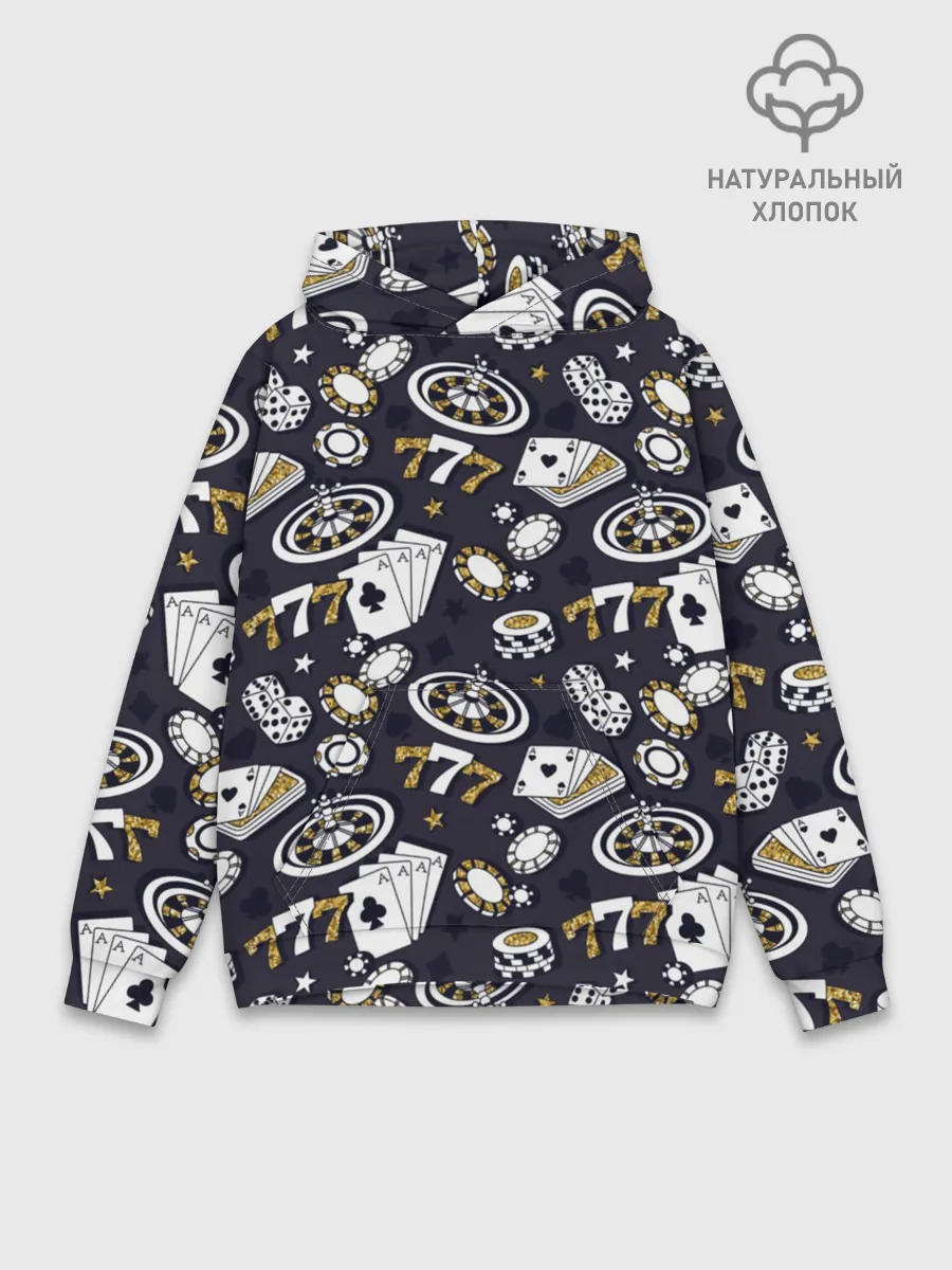 Худи мужской база хлопок / Казино