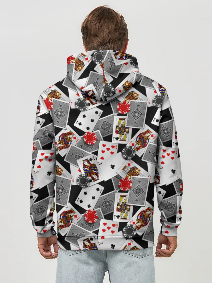 Худи мужской база хлопок / Игральные карты