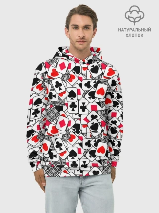 Худи мужской база хлопок / Игральные карты