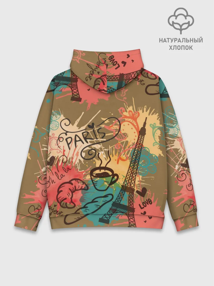Худи мужской база хлопок / Париж