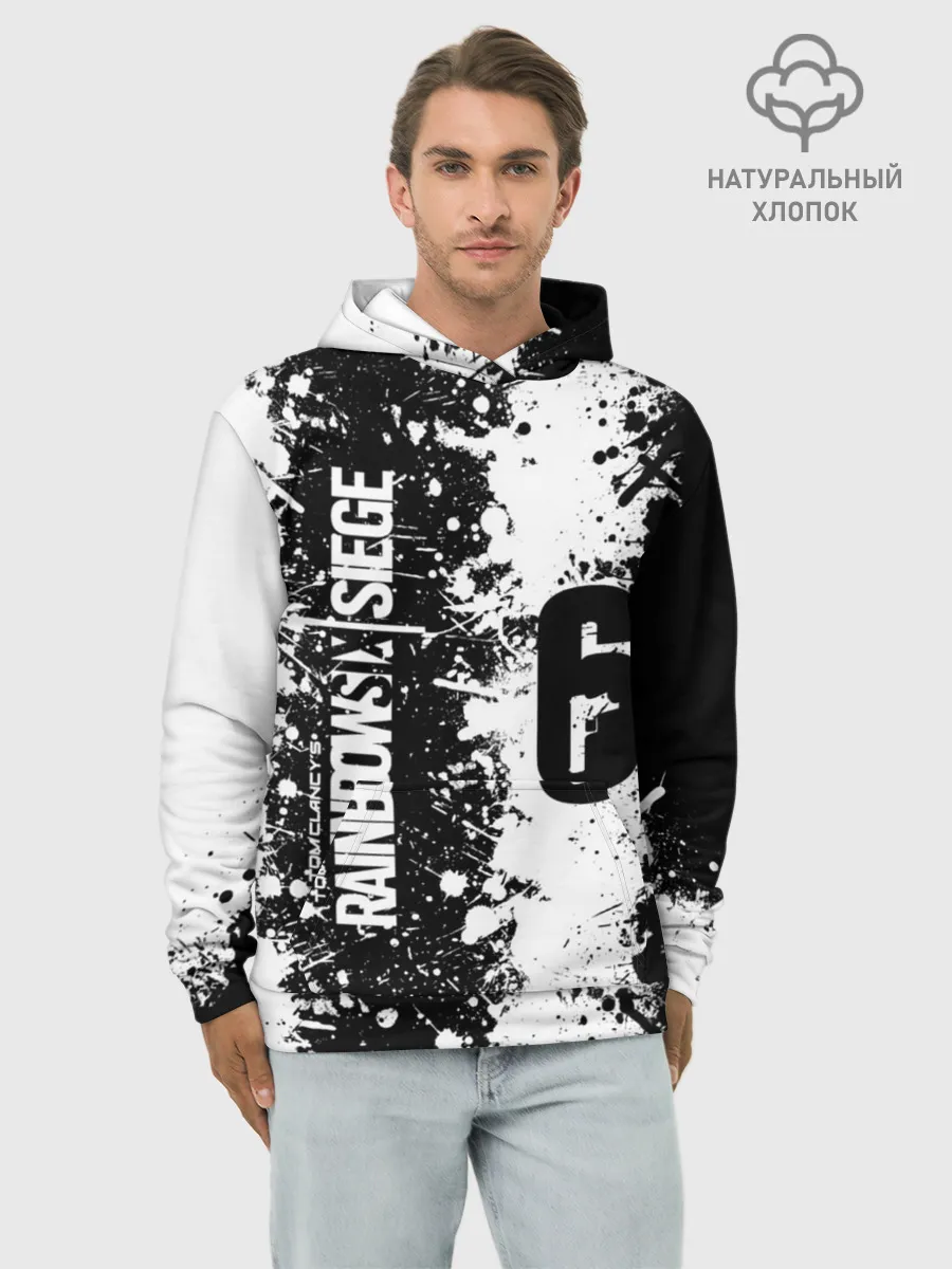 Худи мужской база хлопок / RAINBOW SIX SIEGE