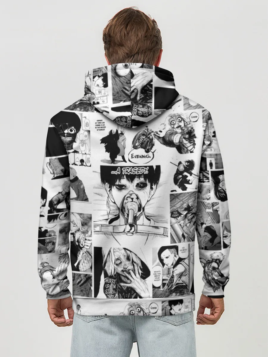 Худи мужской база хлопок / Токийский гуль