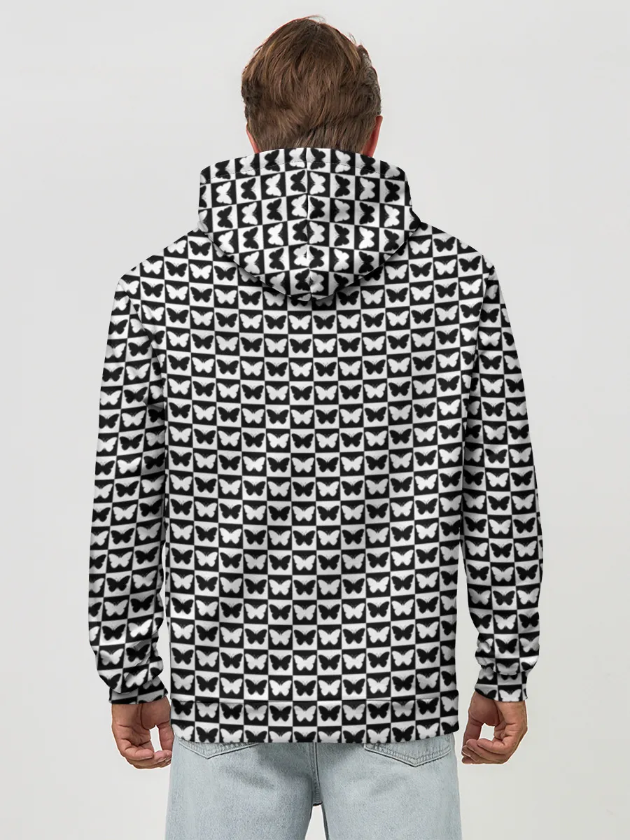 Худи мужской база хлопок / Бабочки умирают в полете