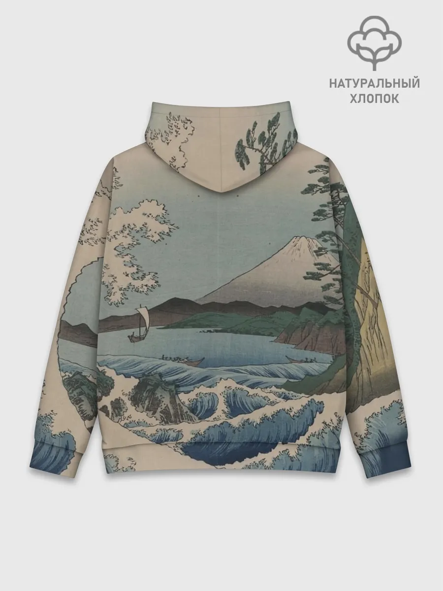 Худи мужской база хлопок / Утагава Хиросигэ
