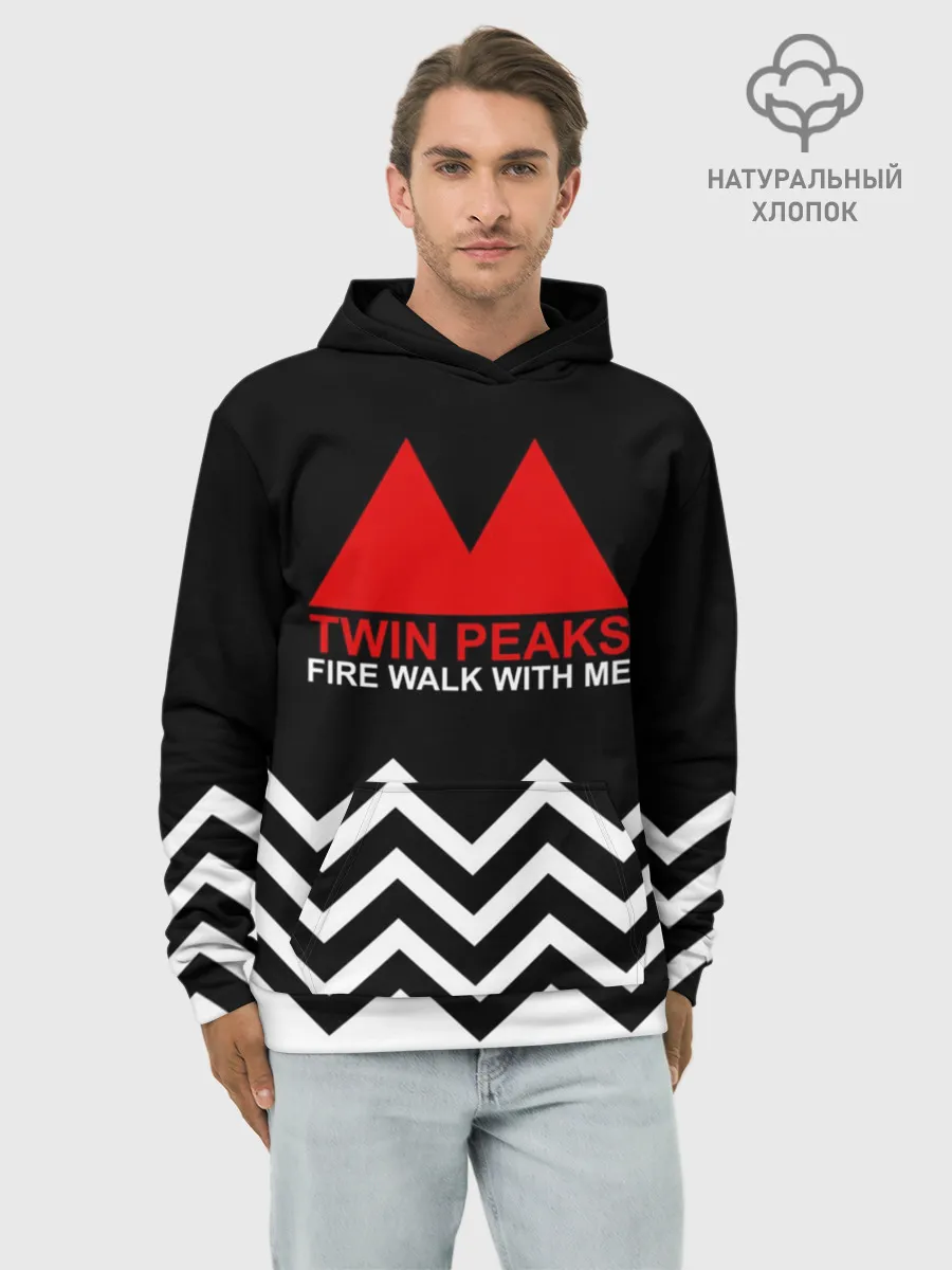 Худи мужской база хлопок / Твин Пикс