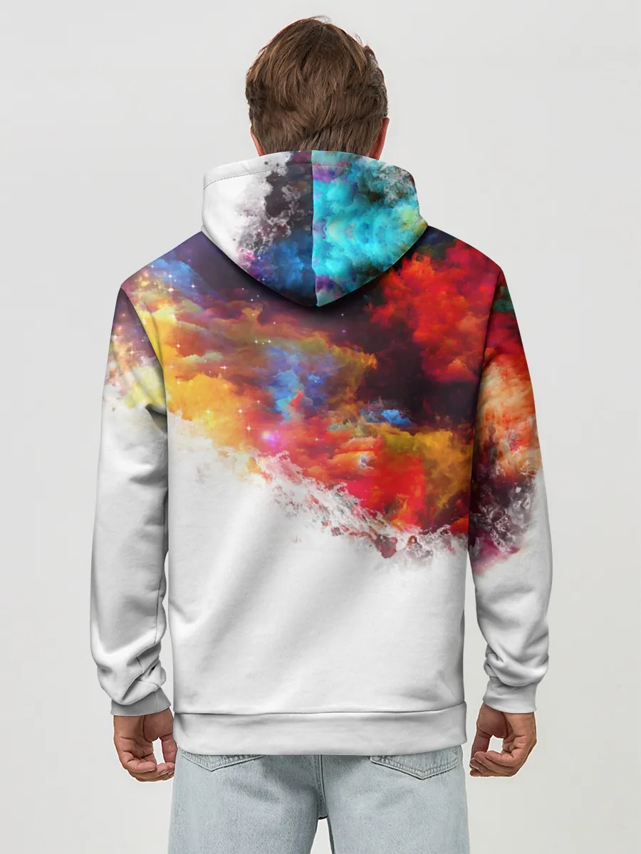 Худи мужской база хлопок / Девочка с шарами