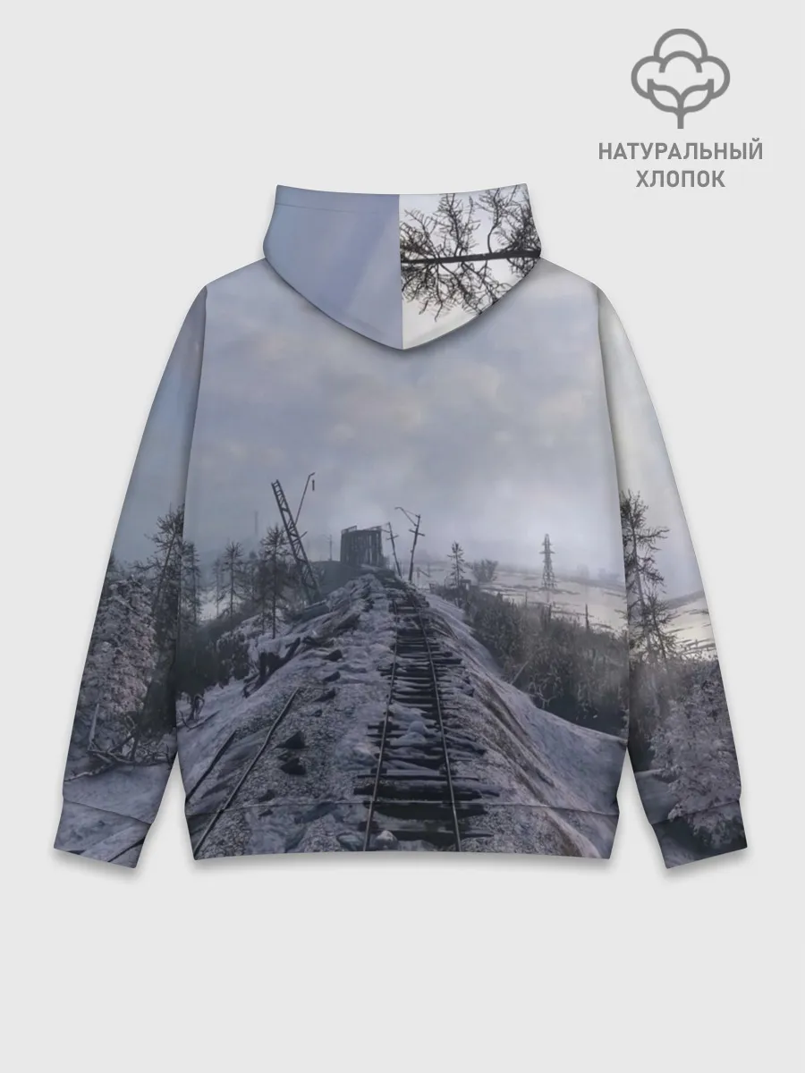 Худи мужской база хлопок / Metro Exodus