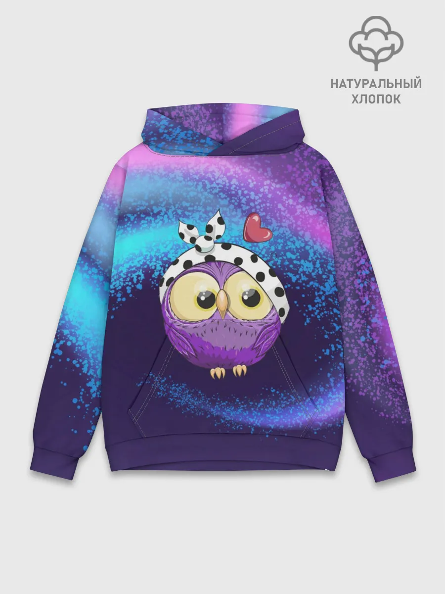 Худи мужской база хлопок / Стильная сова