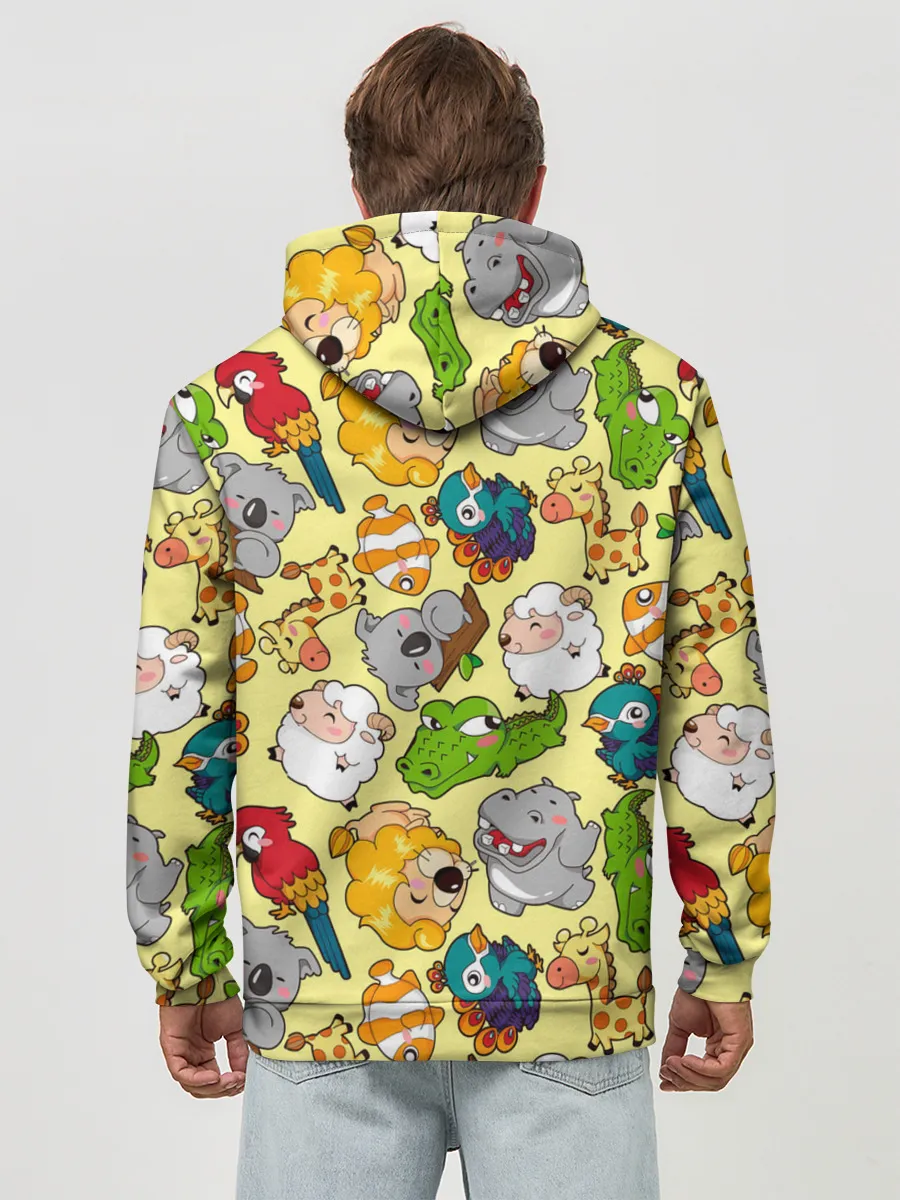 Худи мужской база хлопок / Зоопарк