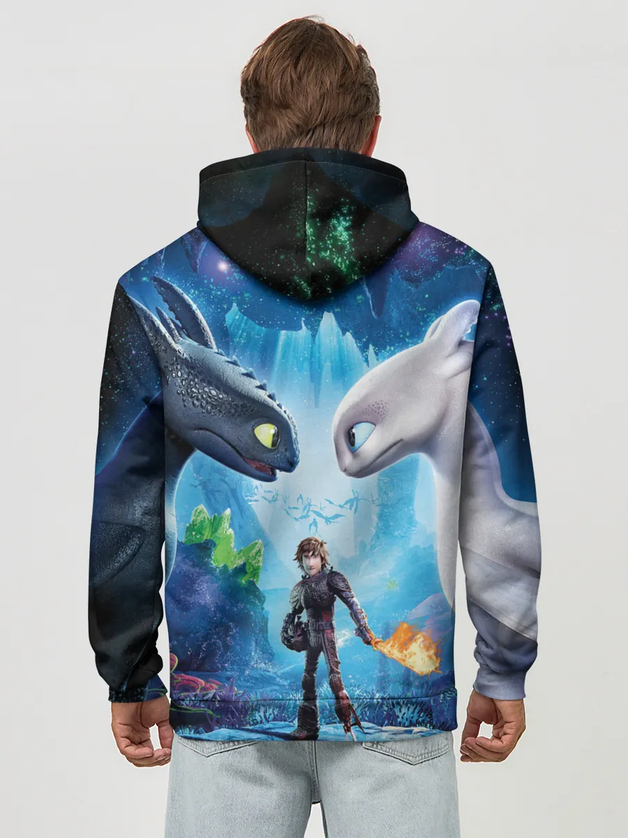 Худи мужской база хлопок / Как приручить дракона 3