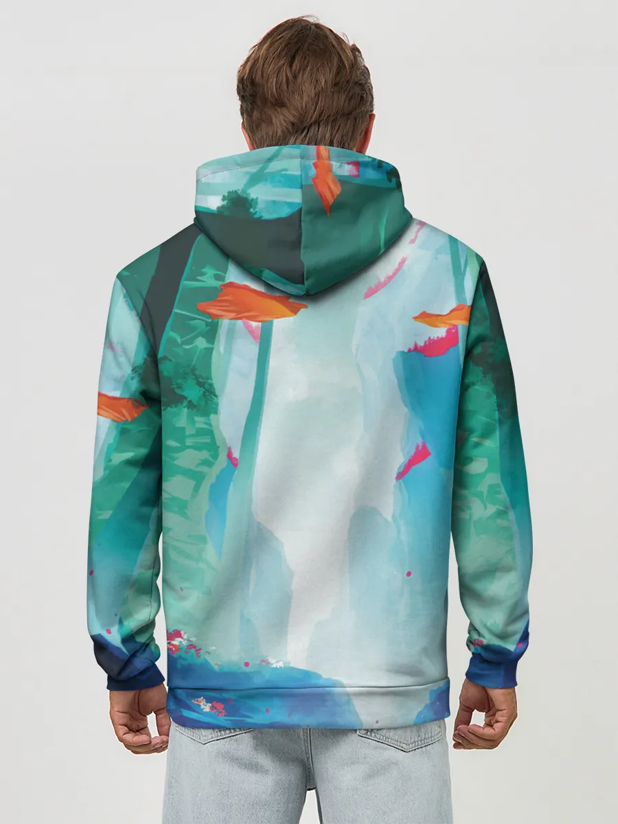 Худи мужской база хлопок / Ежик Соник