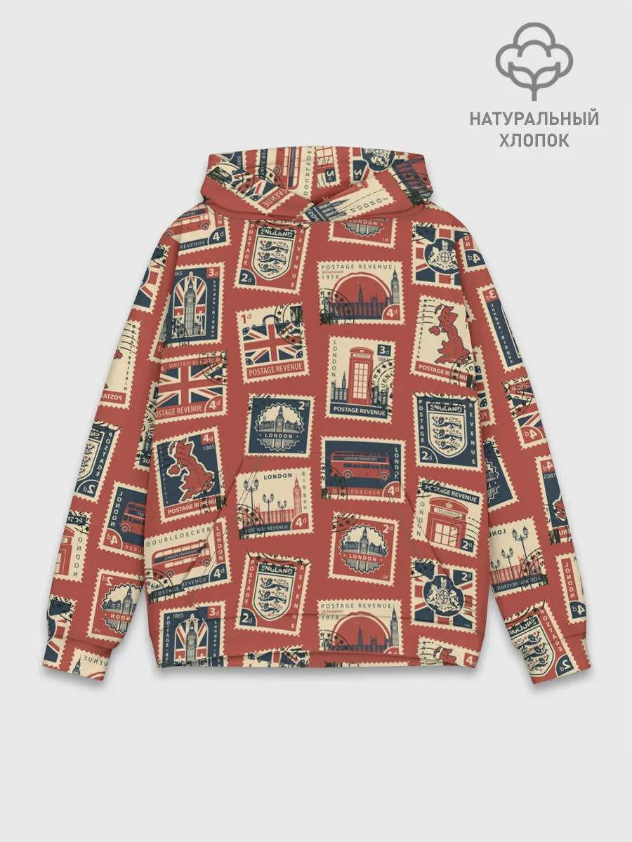 Худи мужской база хлопок / Марки Великобритании