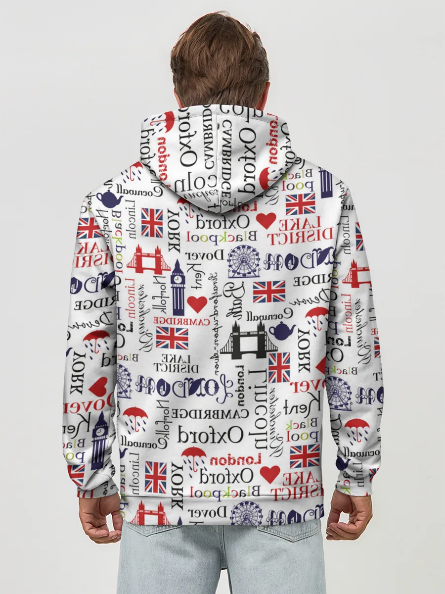 Худи мужской база хлопок / Лондон