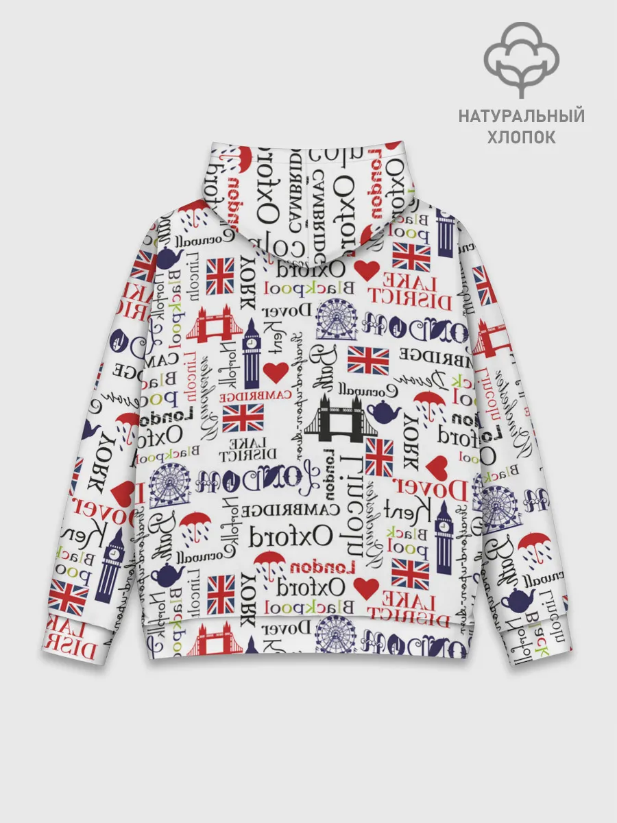 Худи мужской база хлопок / Лондон