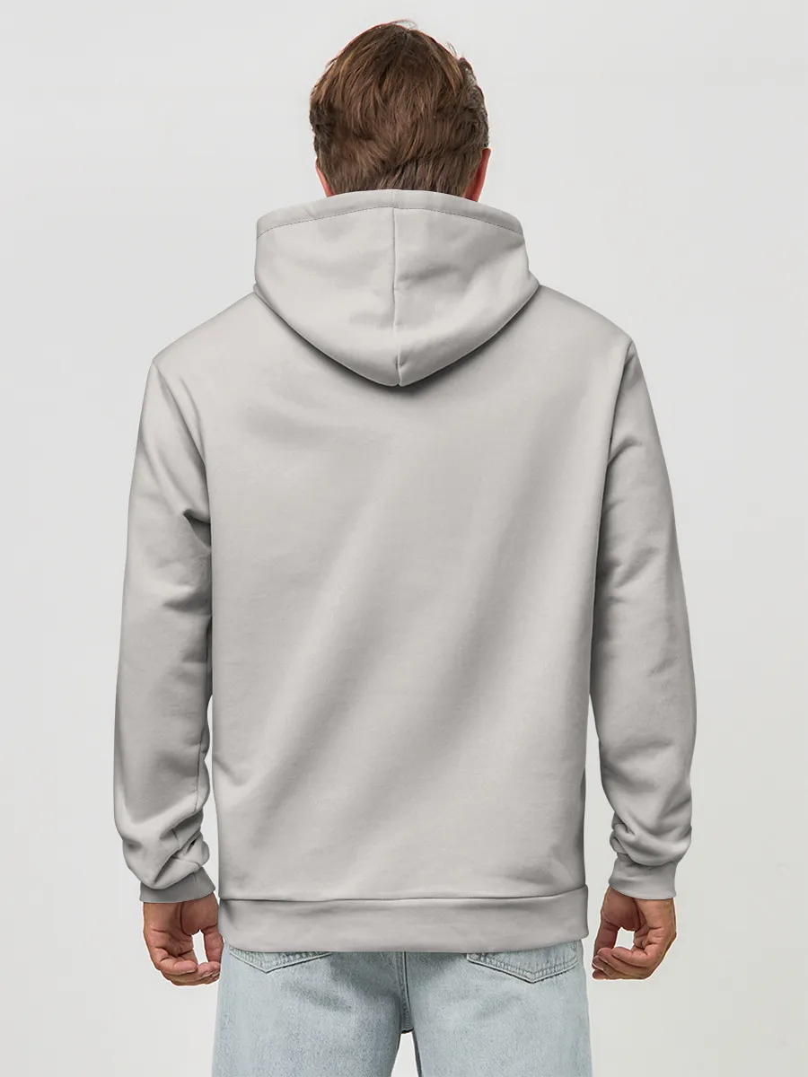 Худи мужской база хлопок / Иероглиф Весна, Счастье, Истин