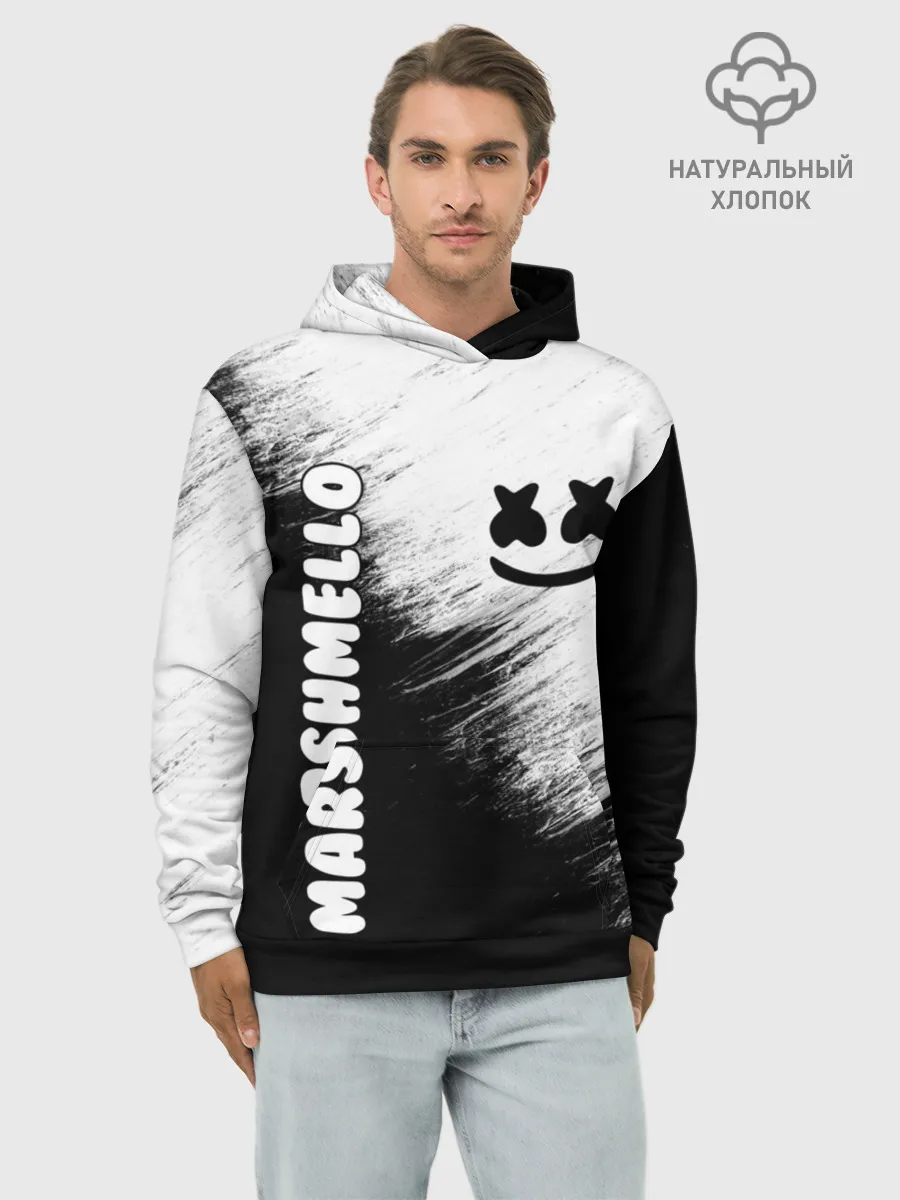 Худи мужской база хлопок / Marshmello 3