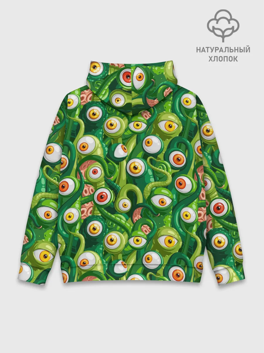 Худи мужской база хлопок / Щупальца с глазами