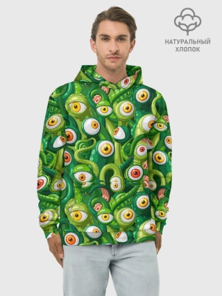 Худи мужской база хлопок / Щупальца с глазами