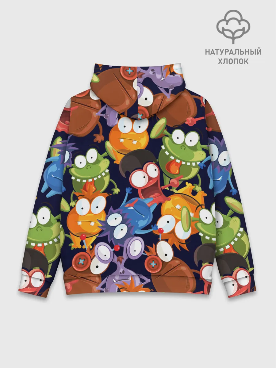 Худи мужской база хлопок / Пучеглазые монстры