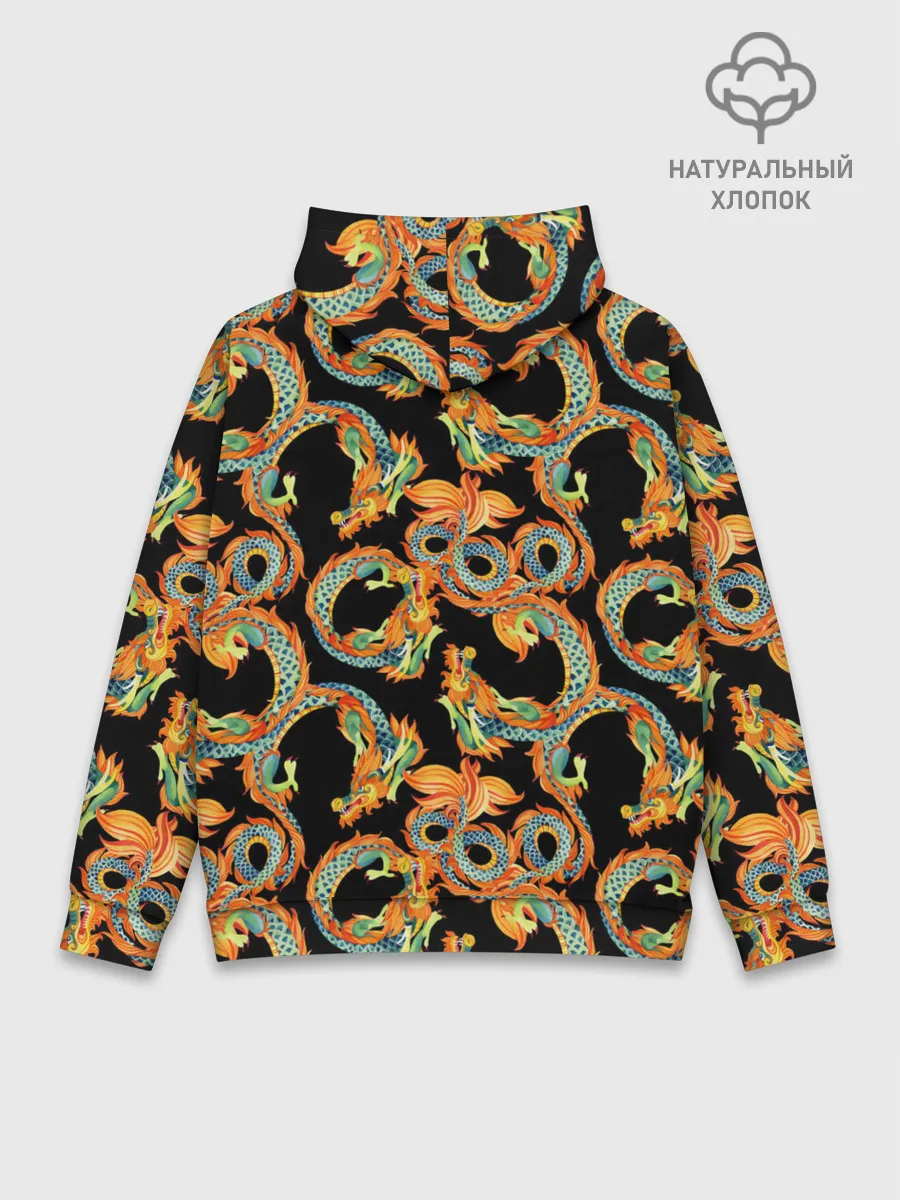 Худи мужской база хлопок / Драконы