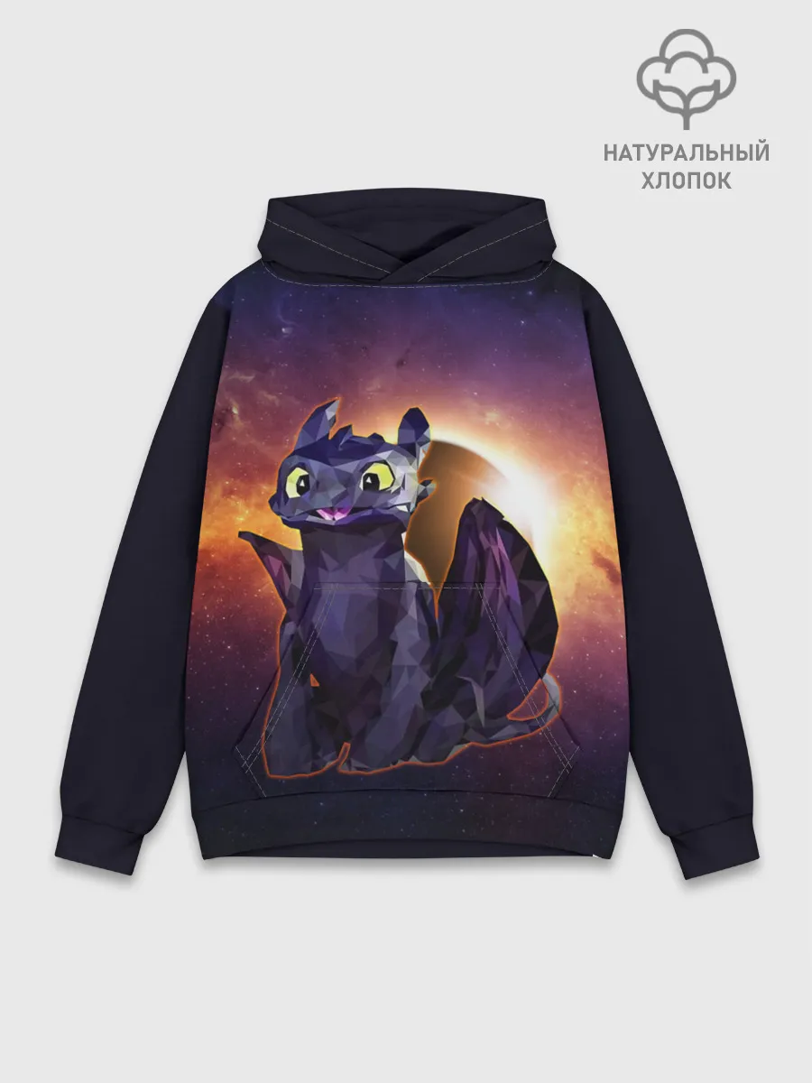 Худи мужской база хлопок / ночная фурия