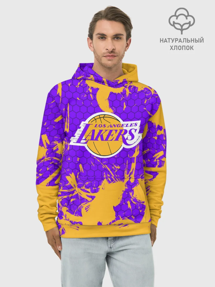 Худи мужской база хлопок / LA LAKERS