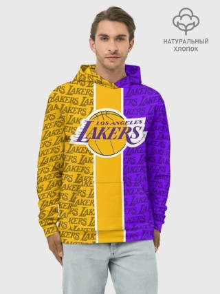 Худи мужской база хлопок / LA LAKERS