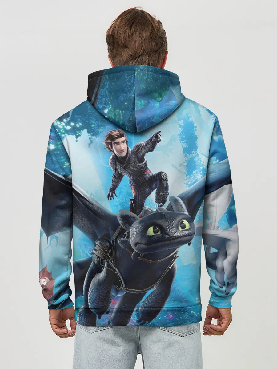 Худи мужской база хлопок / Как приручить дракона 3