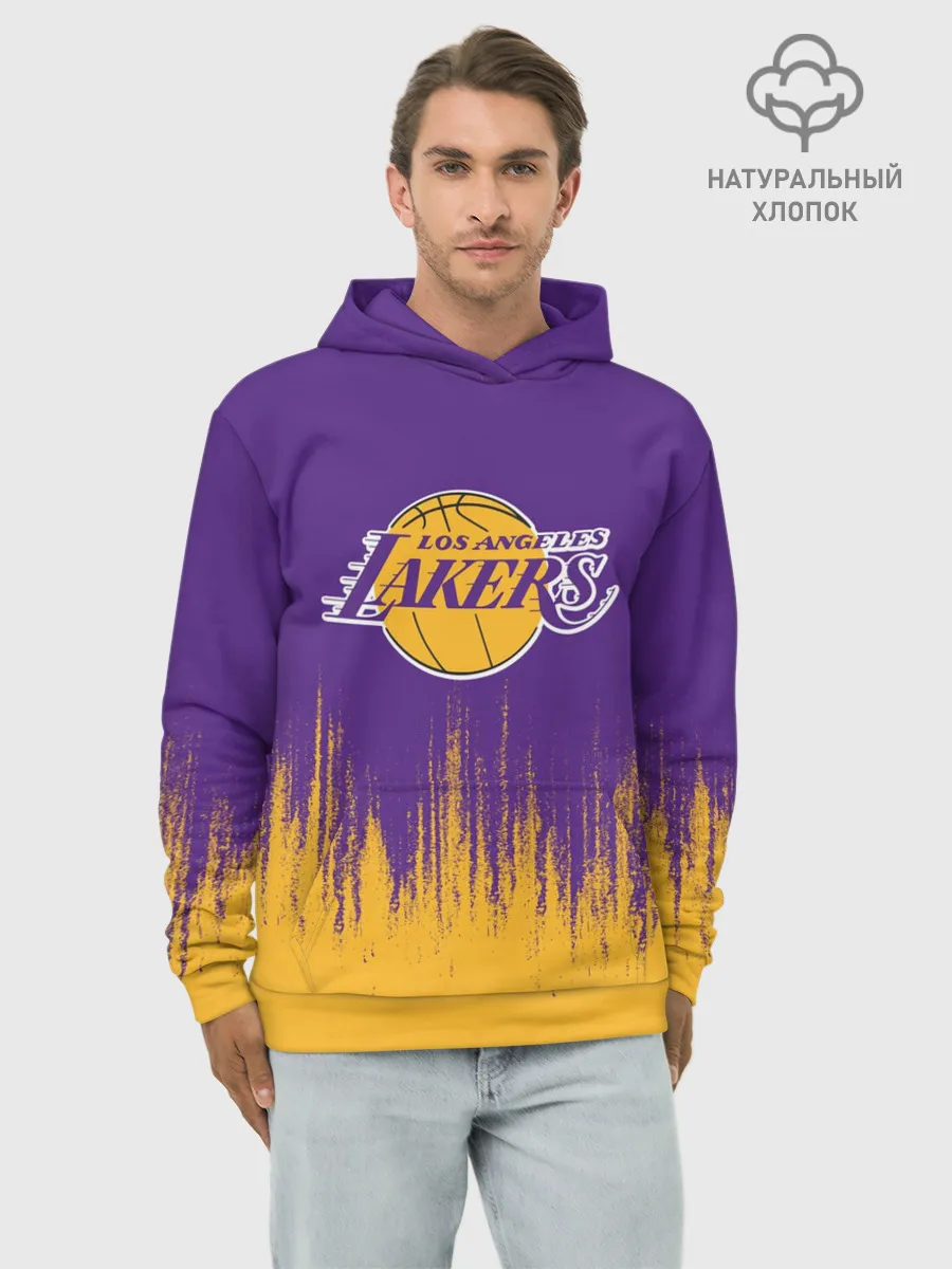 Худи мужской база хлопок / LA LAKERS