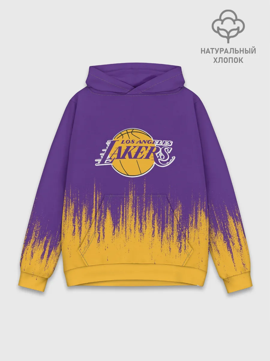 Худи мужской база хлопок / LA LAKERS