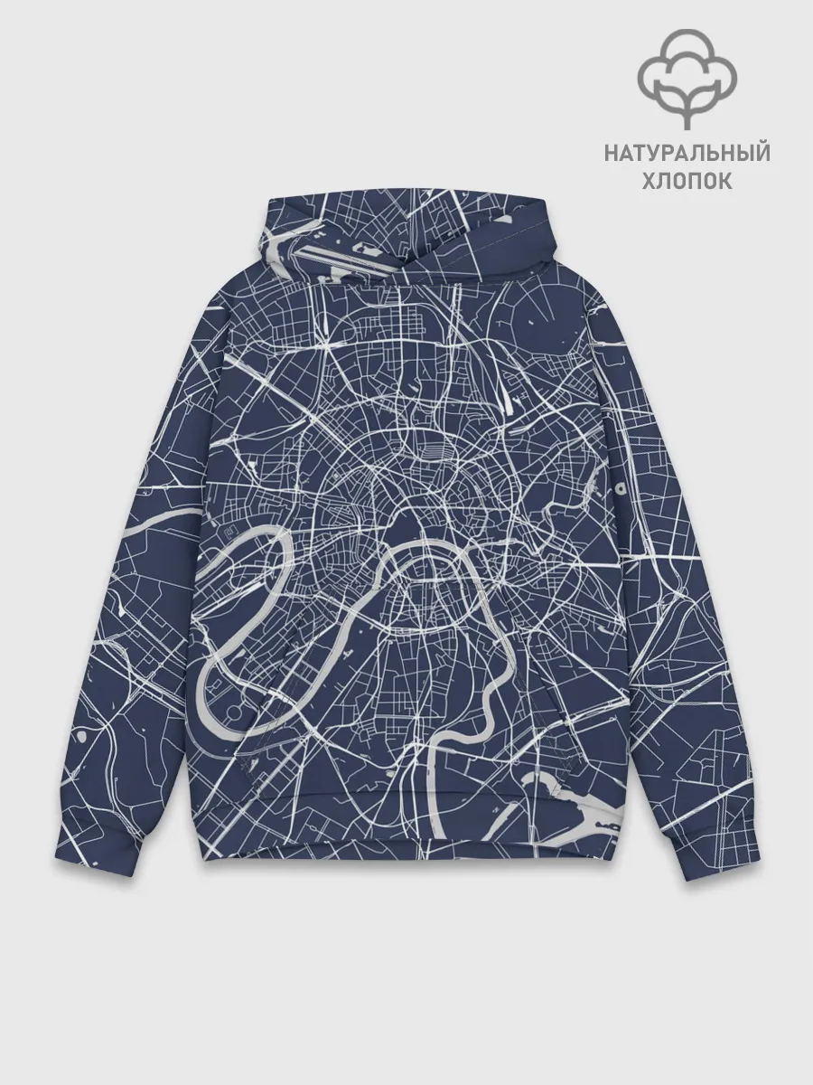 Худи мужской база хлопок / Карта Москвы