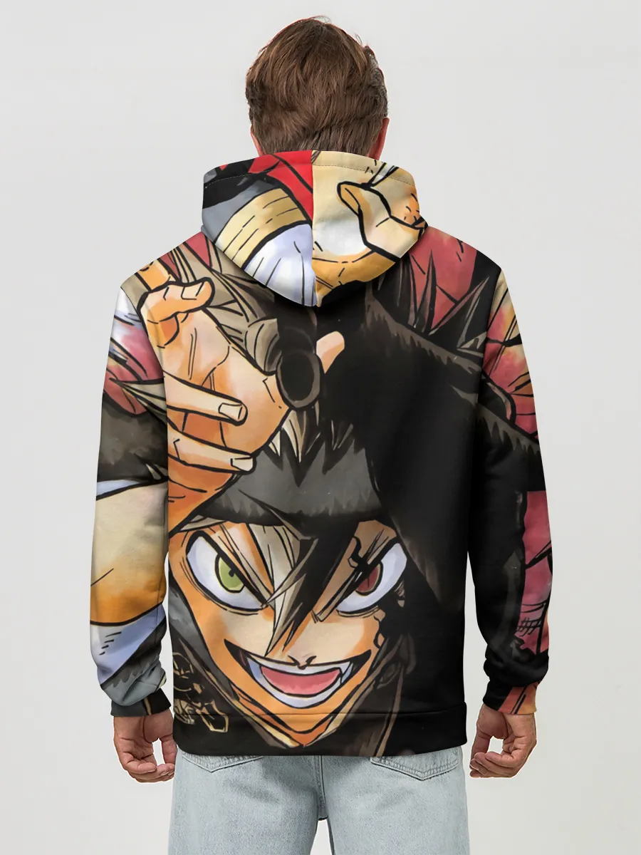 Худи мужской база хлопок / Красочный арт Асты