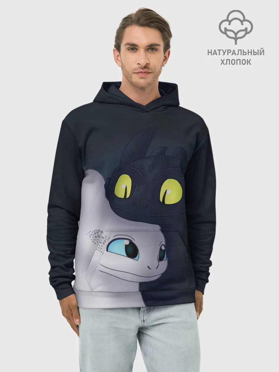 Худи мужской база хлопок / Как приручить дракона