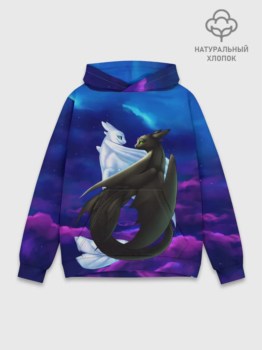 Худи мужской база хлопок / Как приручить дракона
