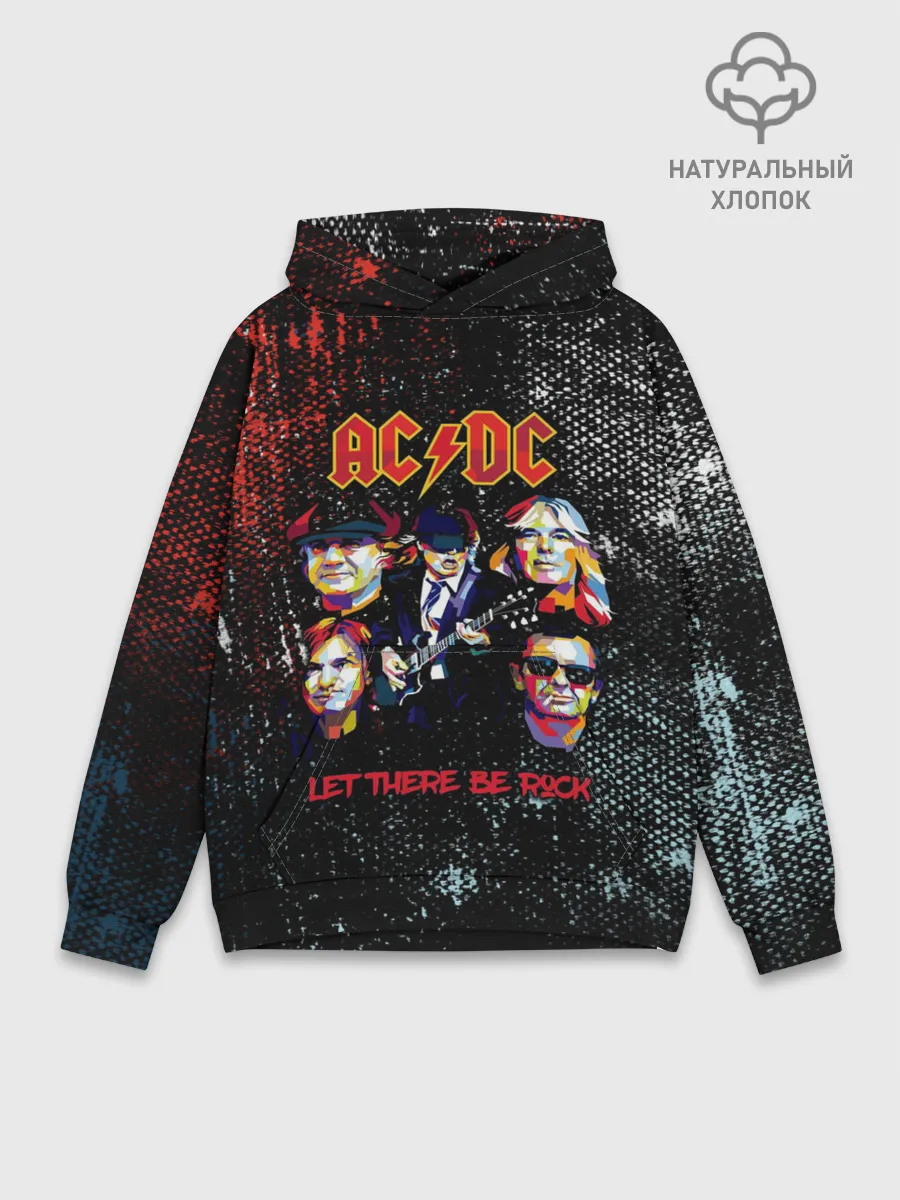 Худи мужской база хлопок / AC/DC