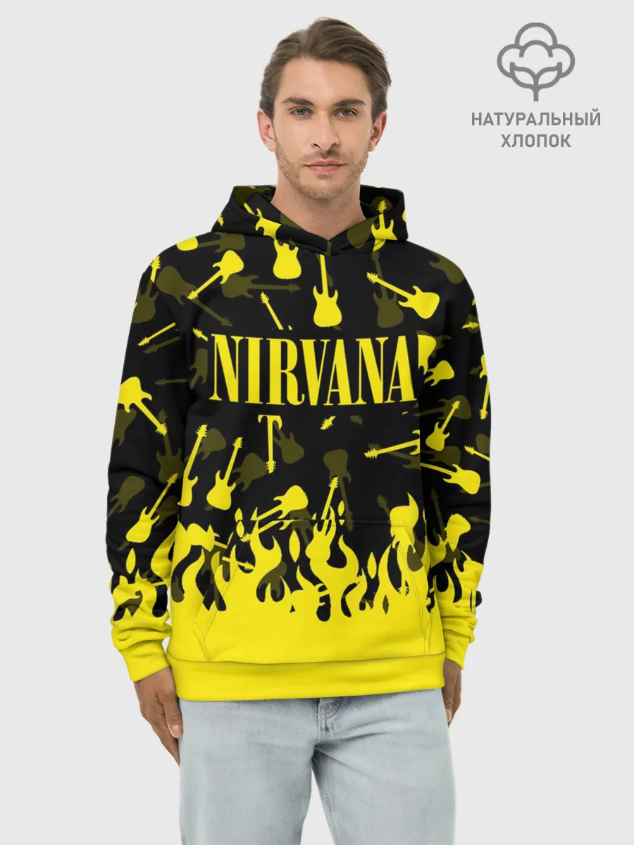 Худи мужской база хлопок / NIRVANA