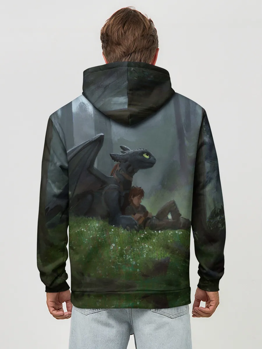 Худи мужской база хлопок / Верные друзья