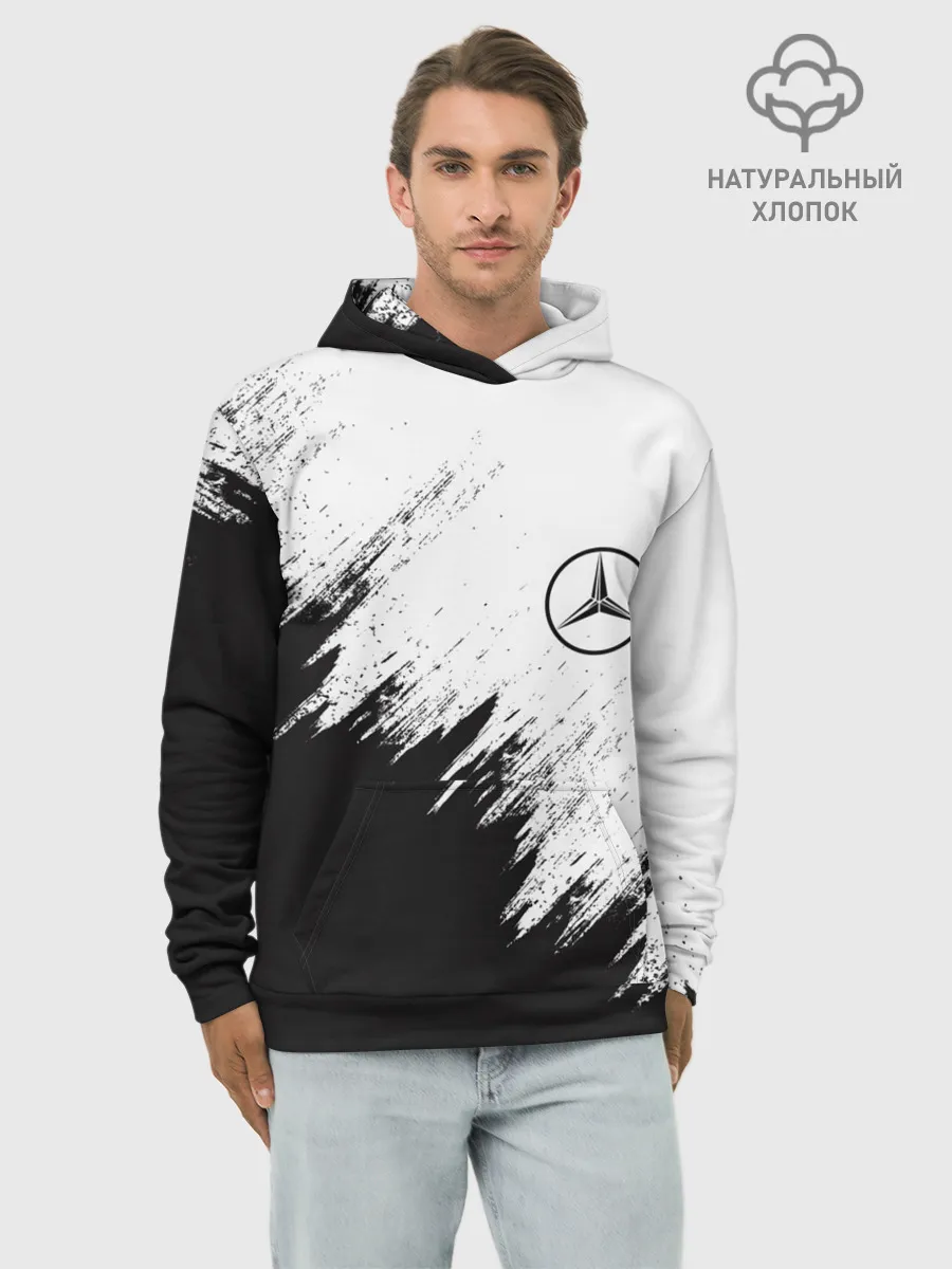 Худи мужской база хлопок / Mercedes