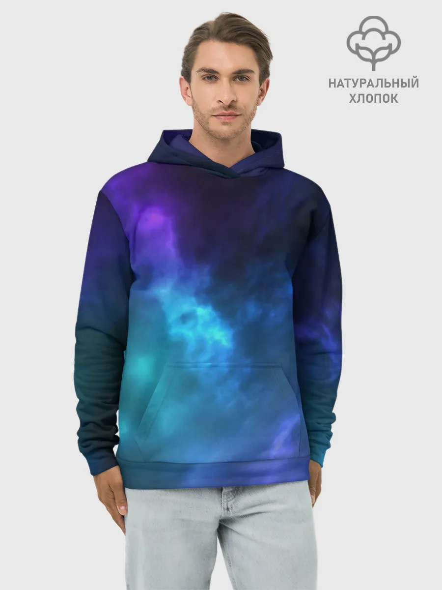 Худи мужской база хлопок / Космос