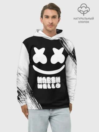 Худи мужской база хлопок / Marshmello 4