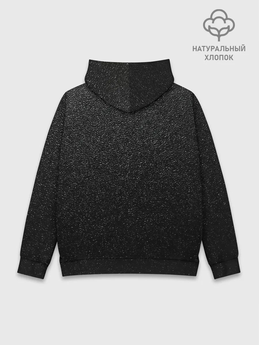 Худи мужской база хлопок / Снег в ночи