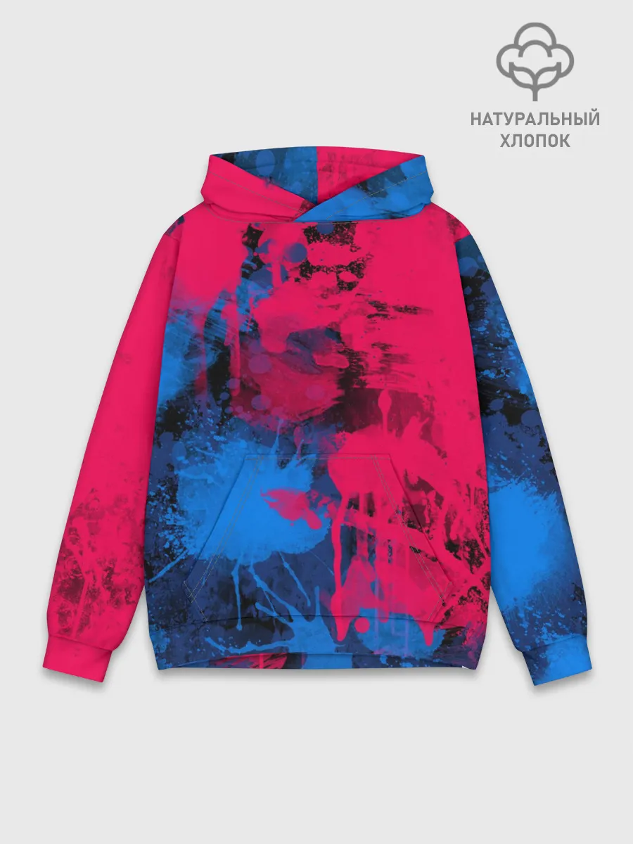 Худи мужской база хлопок / Буря красок