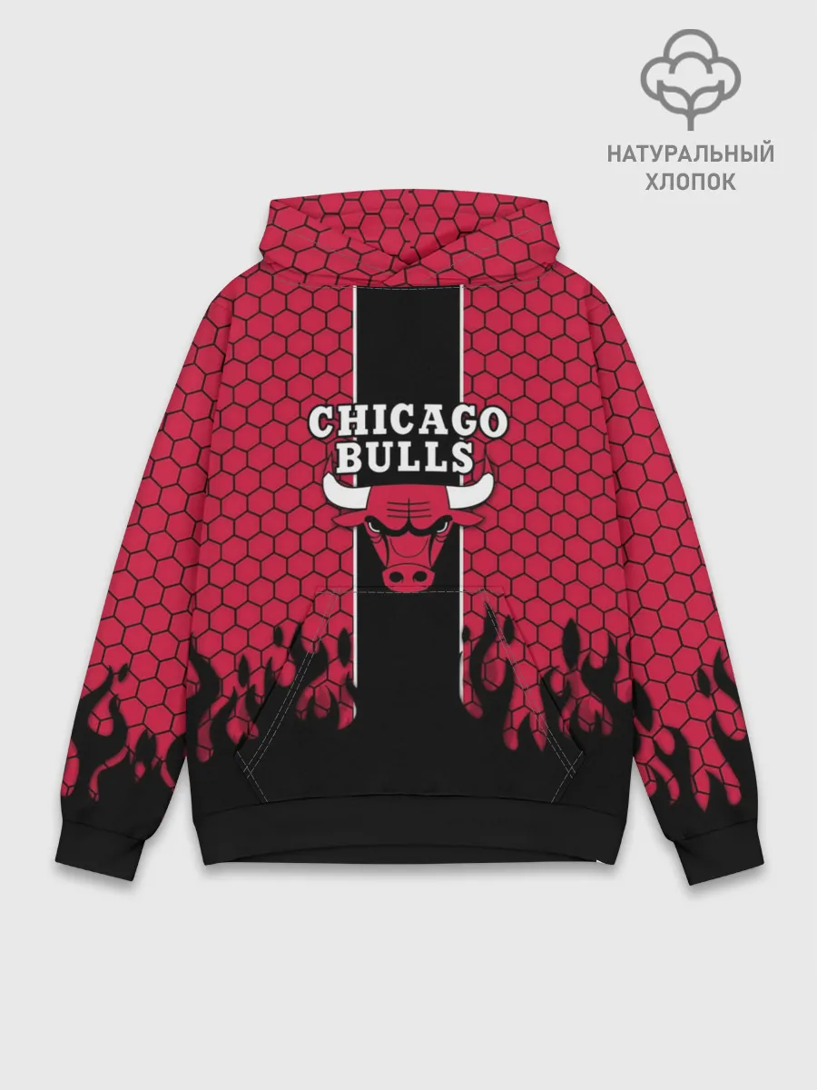 Худи мужской база хлопок / CHICAGO BULLS